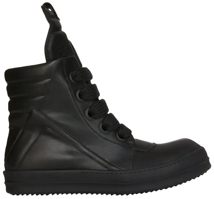 Rick Owen Black Jumbo Laced Geobasket